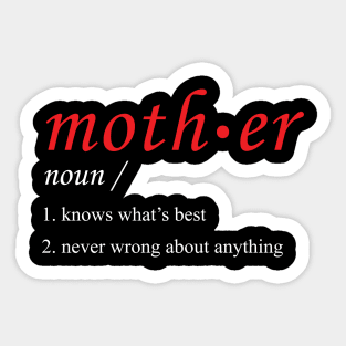 define mother Sticker